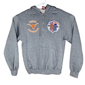Texas Longhorns Rose Bowl Game National Championship Gray Zip Hoodie Unisex Size
